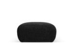 Polsterhocker Nolio 1-Sitzer aus Chenille-Stoff, schwarz
