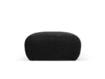 Polsterhocker Nolio 1-Sitzer aus Chenille-Stoff, schwarz