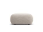 Polsterhocker Nolio 1-Sitzer aus Samt, hellbeige