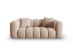 Sofa Halley 2-Sitzer aus Samt, beige, Windsor & Co