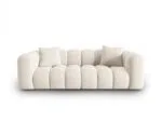 Sofa Halley 3-Sitzer aus Samt, hellbeige, Windsor & Co