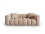 Sofa Halley 3-Sitzer aus Samt, beige, Windsor & Co