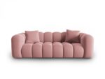 Sofa Halley 3-Sitzer aus Samt, rosa, Windsor & Co