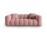 Sofa Halley 3-Sitzer aus Samt, rosa, Windsor & Co
