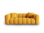Sofa Halley 3-Sitzer aus Samt, gelb, Windsor & Co