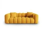Sofa Halley 3-Sitzer aus Samt, gelb, Windsor & Co