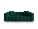 Sofa Halley 3-Sitzer aus Samt, flaschengrün, Windsor & Co