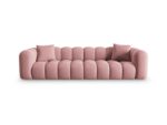 Sofa Halley 4-Sitzer aus Samt, rosa, Windsor & Co