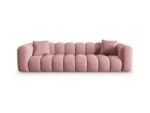 Sofa Halley 4-Sitzer aus Samt, rosa, Windsor & Co