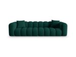 Sofa Halley 4-Sitzer aus Samt, flaschengrün, Windsor & Co