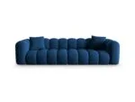 Sofa Halley 4-Sitzer aus Samt, königsblau, Windsor & Co